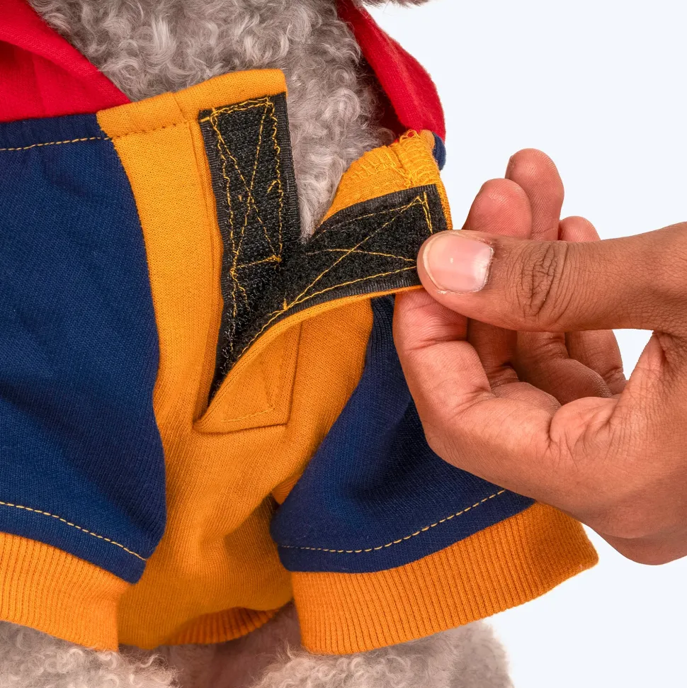 HUFT Colour Block Hoodie Pet Sweatshirt - Mustard