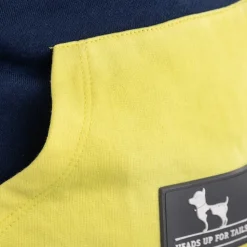 HUFT Colour Block Pocket Pet Sweatshirt - Neon Lime and Navy