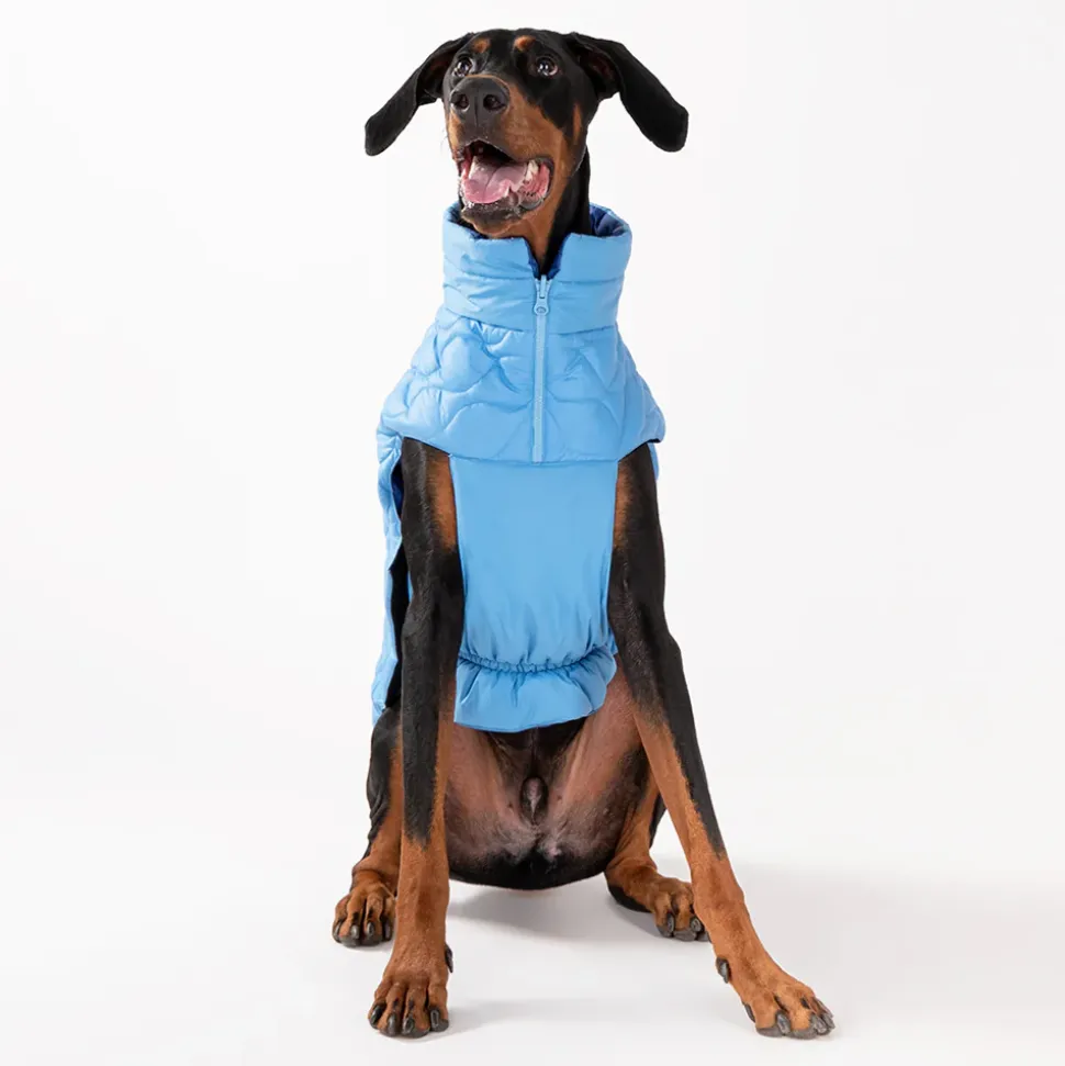 HUFT Cosy Pupper Reversible Dog Jacket- Ocean Blue