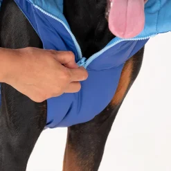 HUFT Cosy Pupper Reversible Dog Jacket- Ocean Blue