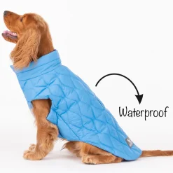 HUFT Cosy Pupper Reversible Dog Jacket- Ocean Blue
