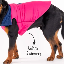 HUFT Cosy Pupper Reversible Dog Jacket - Denim Blue