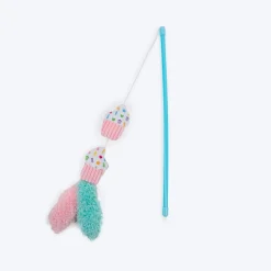 HUFT Cupcake Wand Toy With Catnip For Cat - Multicolor