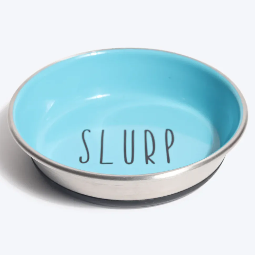 HUFT Cutest Collection Slurp Kitten Bowl - Blue