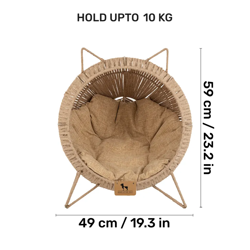 HUFT Feline Rest Chair With Cushion For Cat - Brown