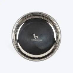 HUFT Golden Dazzle Embossed Steel Bowl For Dog - Gold