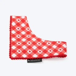 HUFT Jingle Hearts Scarf For Pets - Red & White