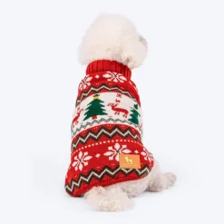 HUFT Jolly Jumper Sweater For Dog - Red