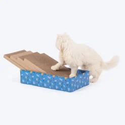 HUFT Kitty Crate Scratcher For Cat - Blue