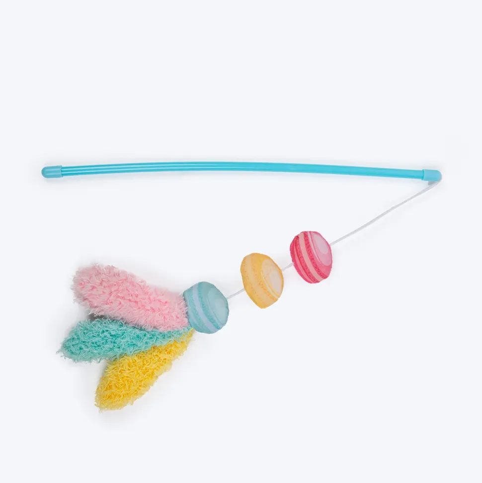 HUFT Macaron Wand Toy With Catnip For Cat - Multicolor