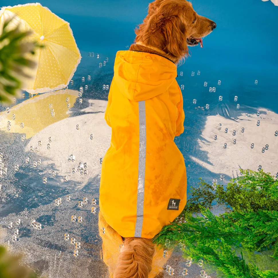 HUFT Magical Mist Dog Raincoat - Yellow