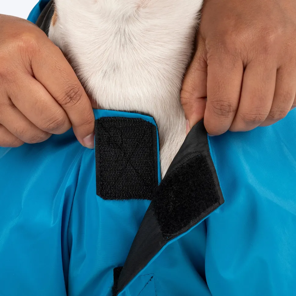 HUFT Magical Mist Raincoat With Harness Opening For Dog - Sky Blue