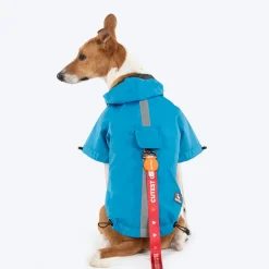 HUFT Magical Mist Raincoat With Harness Opening For Dog - Sky Blue