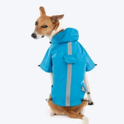 HUFT Magical Mist Raincoat With Harness Opening For Dog - Sky Blue