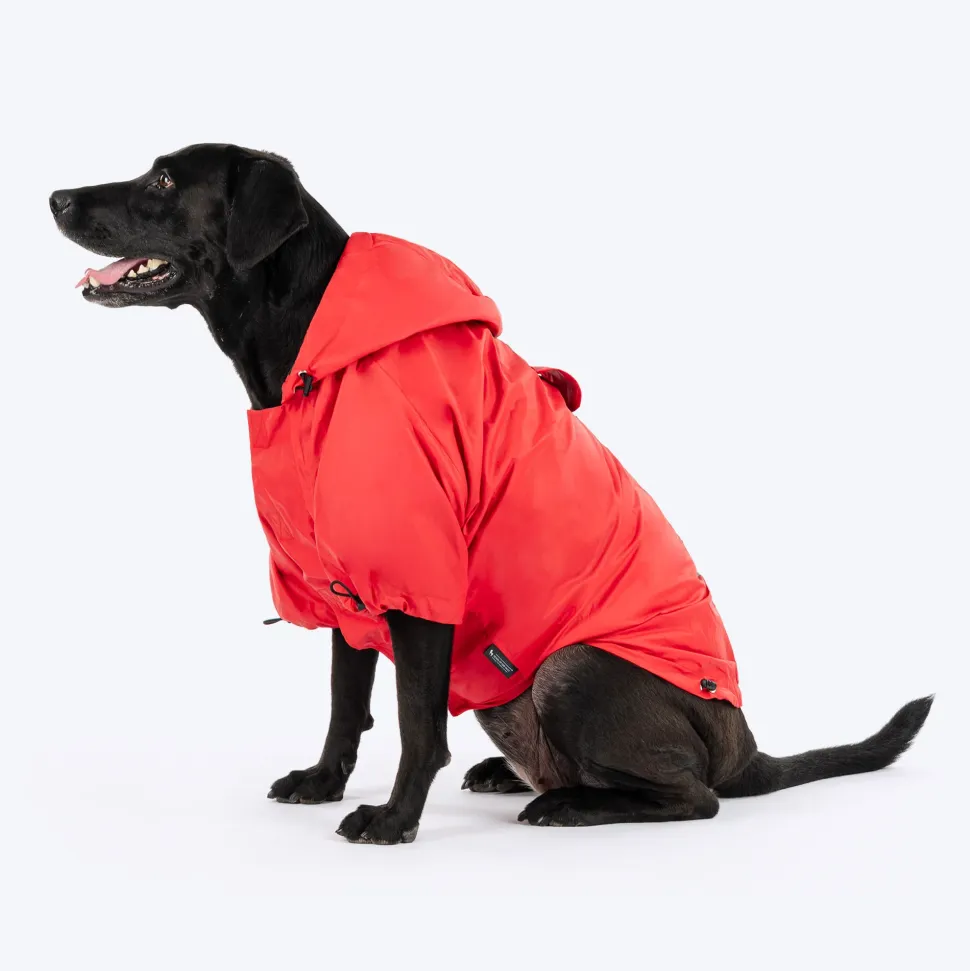 HUFT Magical Mist Raincoat For Dog - Red