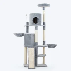 HUFT Meowtrix Tower Multipurpose Cat Tree - Grey