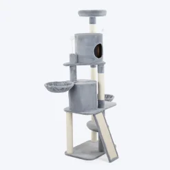HUFT Meowtrix Tower Multipurpose Cat Tree - Grey
