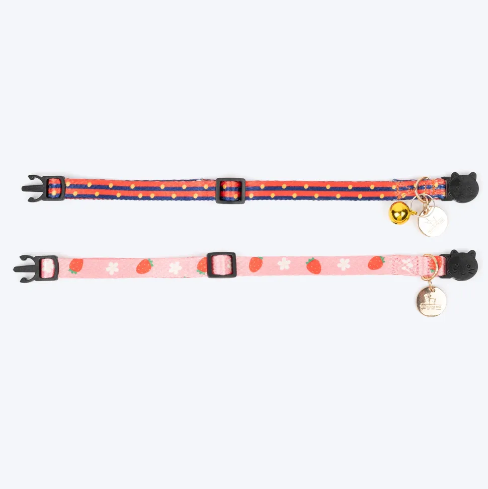 HUFT Meowvelous Collars For Cat - Pink & Navy