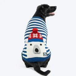 HUFT Polar Bear Striped Sweater For Dog - Multicolor