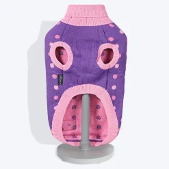 HUFT Polka Dog Sweater - Dotted Purple