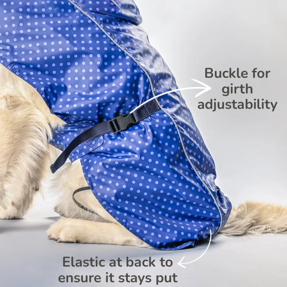 HUFT Polka Drops Dog Raincoat