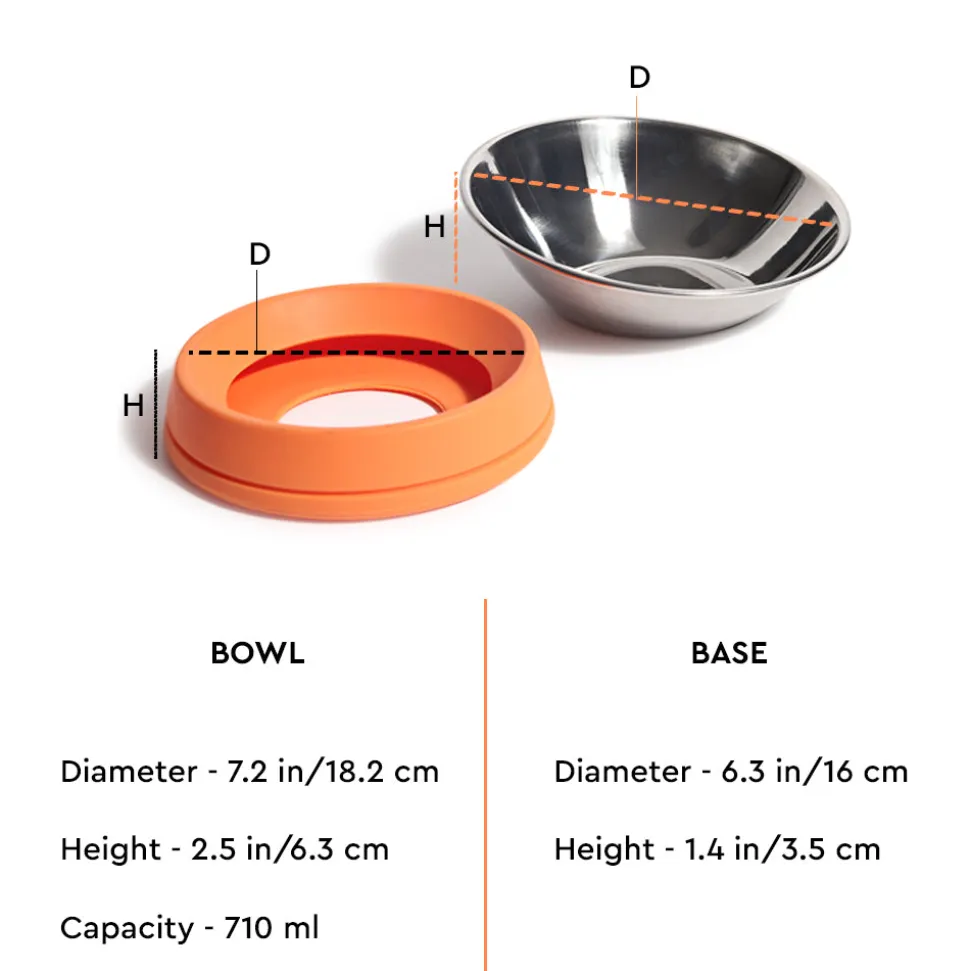 HUFT Quintessential Wide Cat Bowl - 710 ml