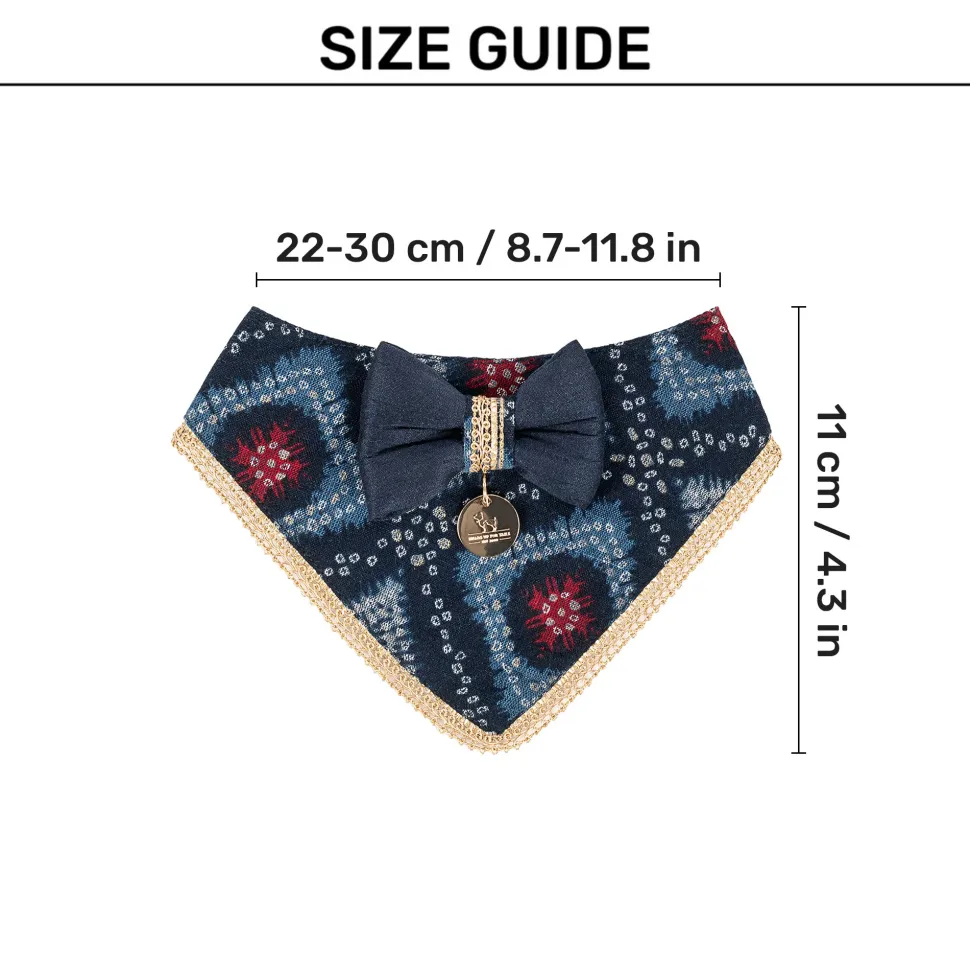 HUFT Rang Riwaz Scarf For Cat & Puppy - Blue