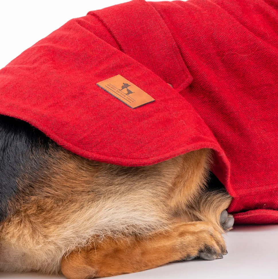 HUFT Rosy Cosy Dog Jacket - Red