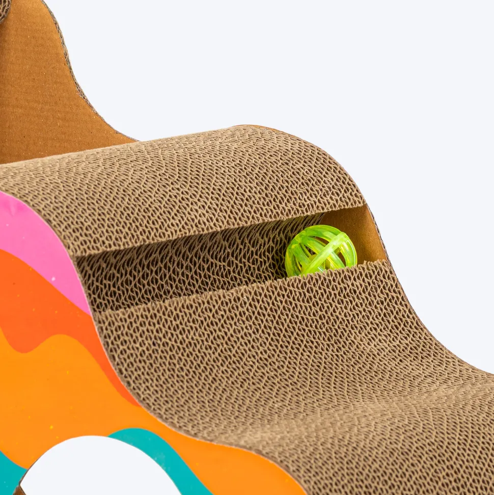 HUFT Scratch N' Hide Scratcher For Cat - Multicolor