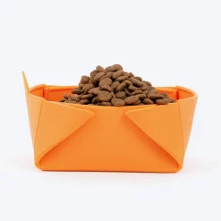 HUFT Silicone Collapsible Bowl For Dogs & Cats - Orange