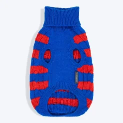 HUFT Snug Stripes Sweater For Cat - Blue & Red