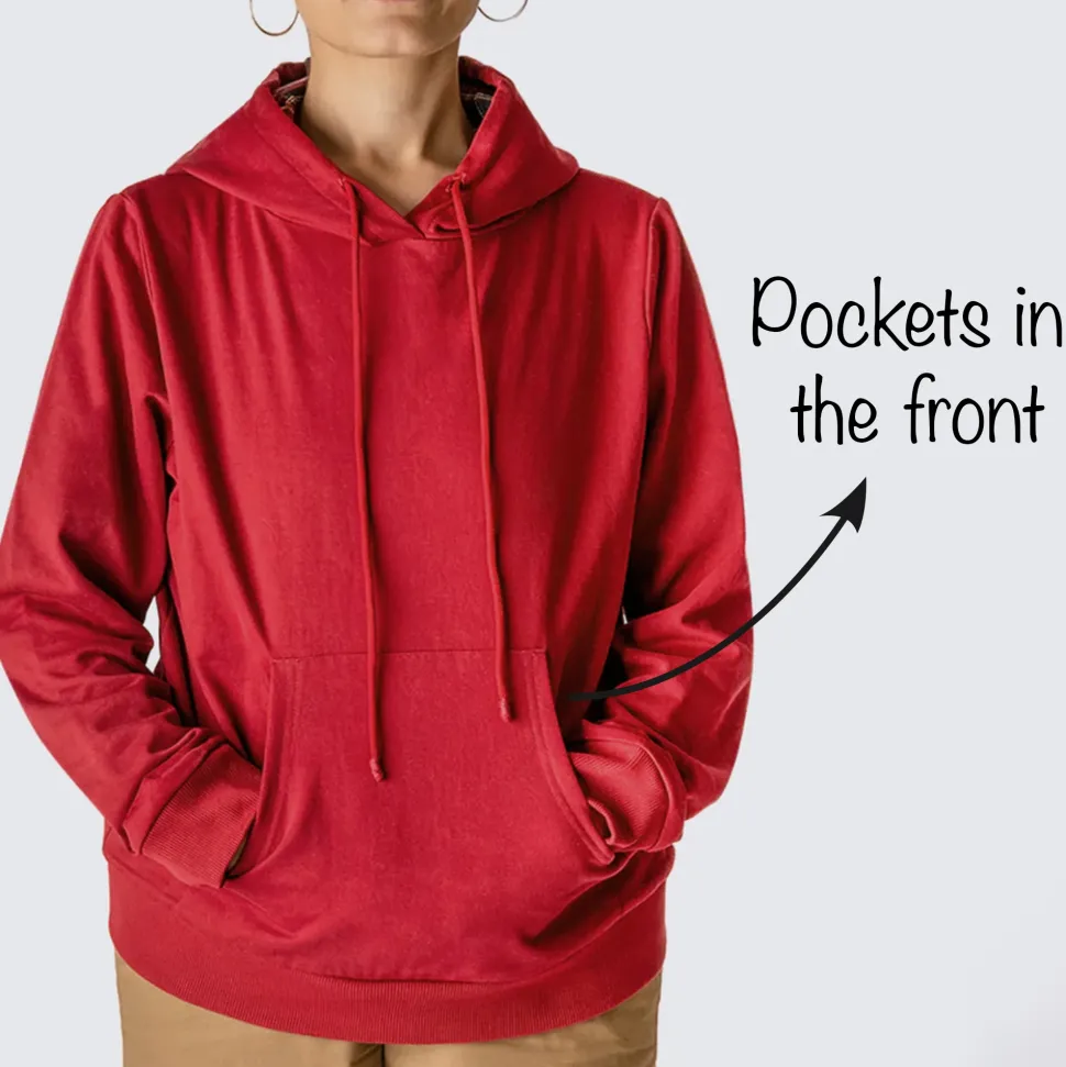 HUFT Solid Sweatshirt for Hoomans - Maroon