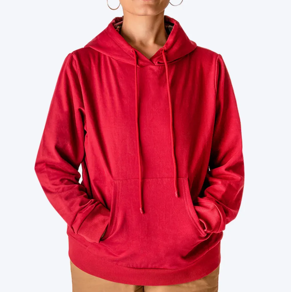 HUFT Solid Sweatshirt for Hoomans - Maroon