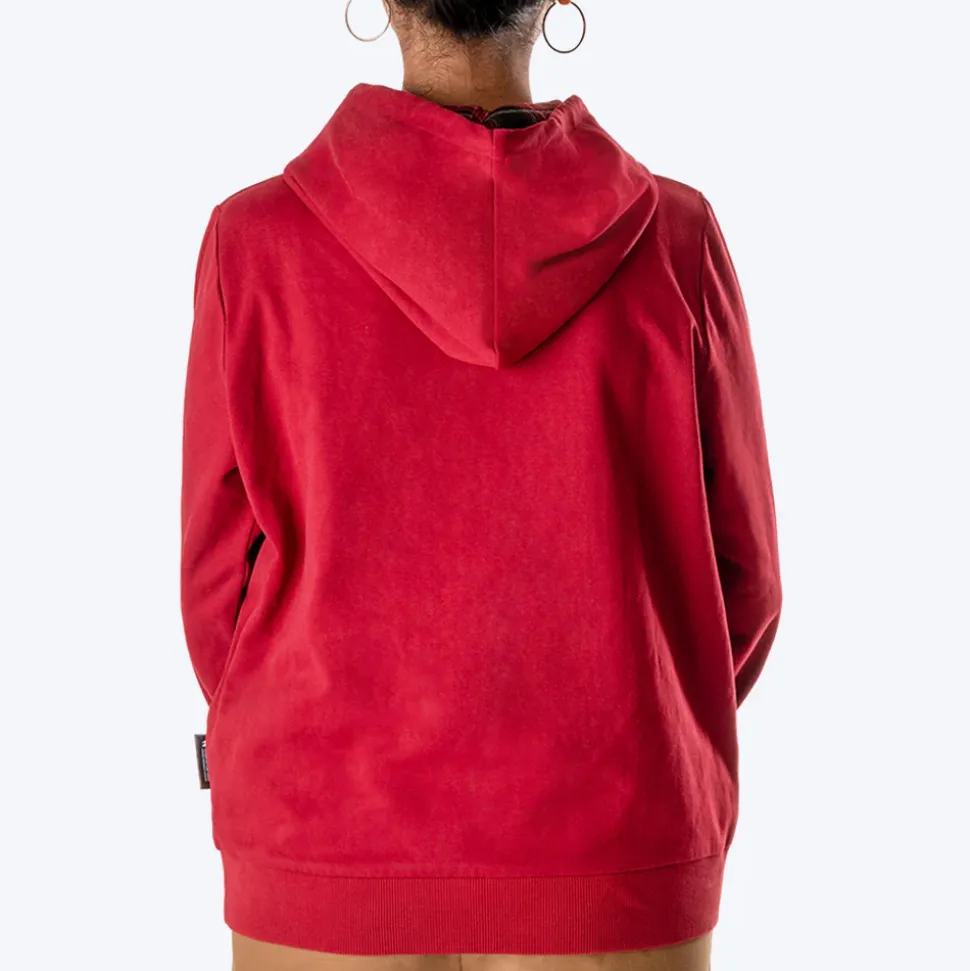 HUFT Solid Sweatshirt for Hoomans - Maroon