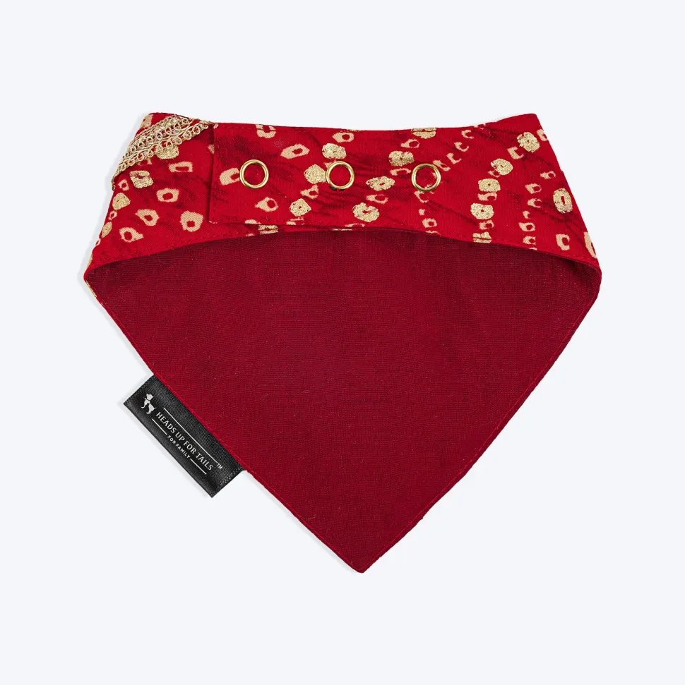 HUFT Super Sitara Scarf For Cat & Puppy - Red
