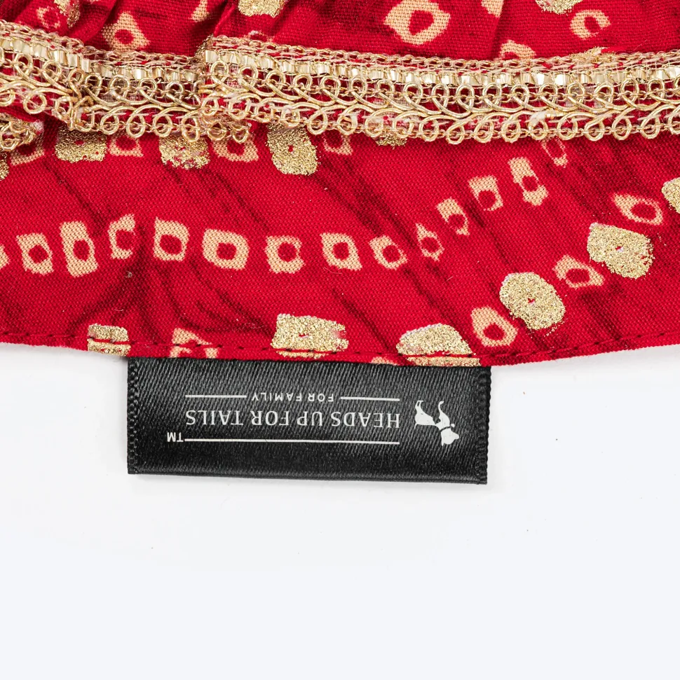 HUFT Super Sitara Scarf For Cat & Puppy - Red