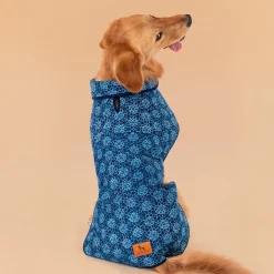 HUFT The Indian Collective Tara Sitara Indigo Dog Jacket