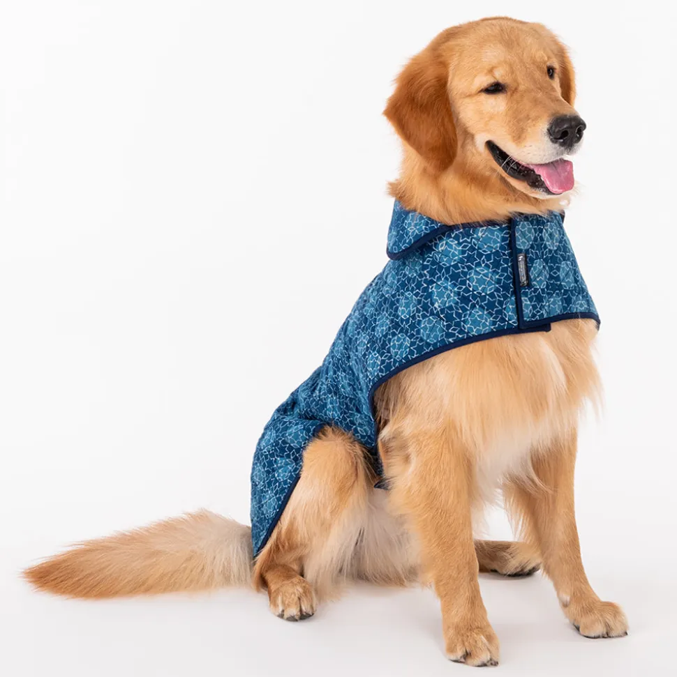 HUFT The Indian Collective Tara Sitara Indigo Dog Jacket