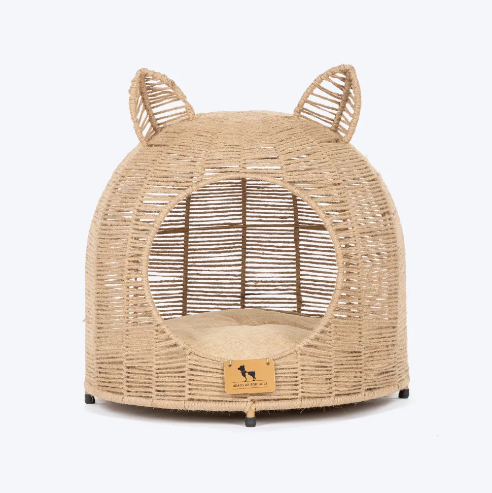 HUFT Whisker Snooze Chair With Cushion For Cat - Brown