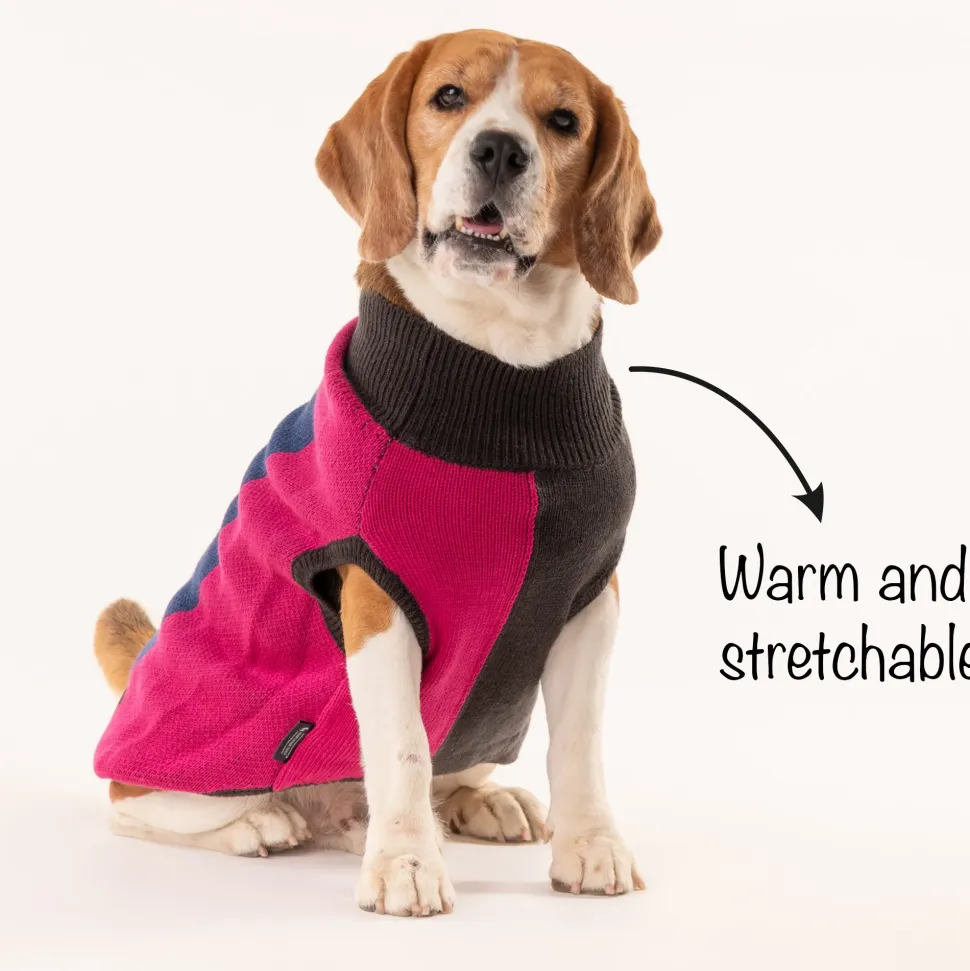 HUFT Winter Snugglers Dog Sweater - Pink