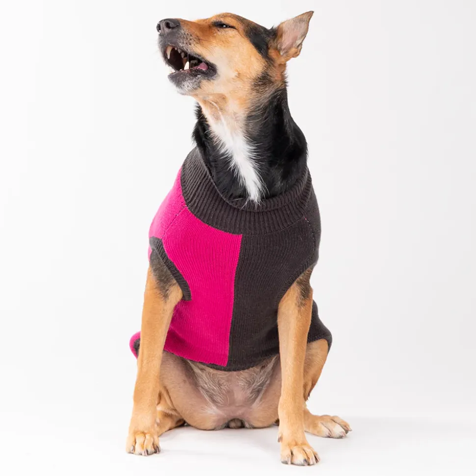 HUFT Winter Snugglers Dog Sweater - Pink