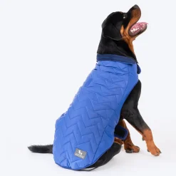 HUFT Wintersong Corduroy Reversible Dog Jacket - Blue