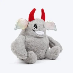 HUFT Aqua-Boo Squeaky Cuddle Plush Toy For Dog - Grey