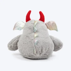 HUFT Aqua-Boo Squeaky Cuddle Plush Toy For Dog - Grey
