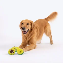 HUFT Avocadoggo Plush Toy With Ball For Dog - Green