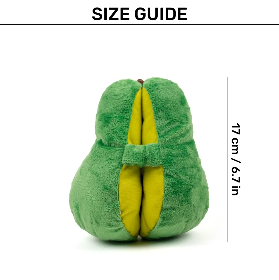 HUFT Avocadoggo Plush Toy With Ball For Dog - Green