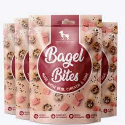 HUFT Bagel Bites Made With Real Chicken & Ham Treat For Dog - 140 gm