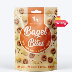 HUFT Bagel Bites Made With Real Chicken & Cheese Treat For Dog - 140 gm