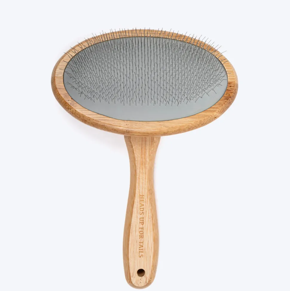 HUFT Bamboo Slicker Brush For Dog & Cat - L