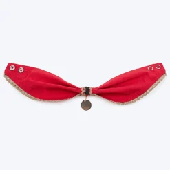 HUFT Bandhani Breeze Scarf For Dog & Cat - Red